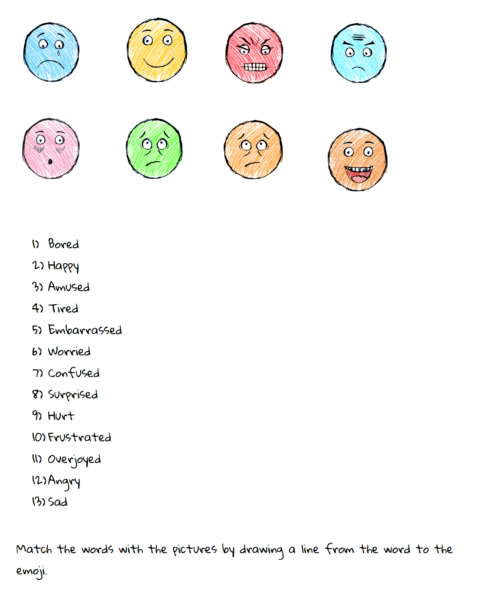 Match the words with the emojis - The Emoji Coach